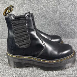 Dr. Martens Black Chelsea Platform Boots